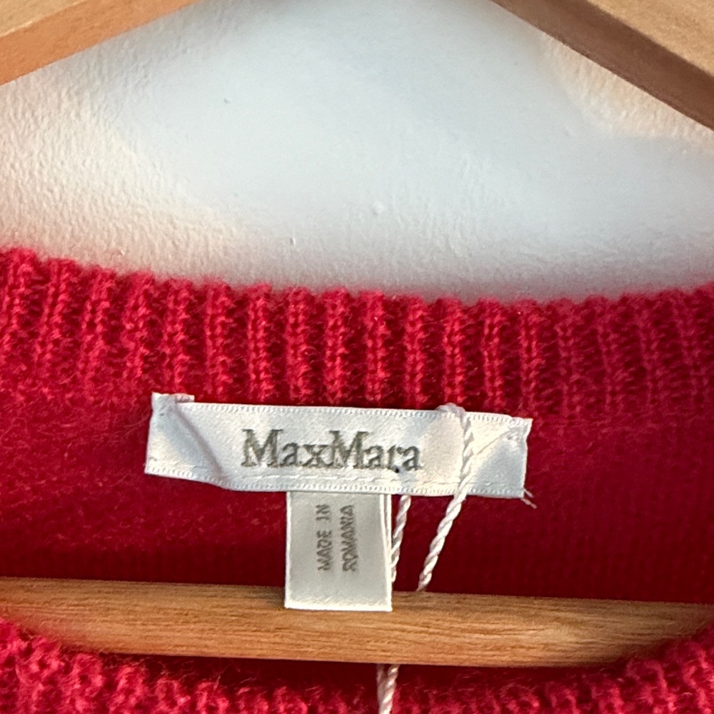 MaxMara Vibrant Red Crewneck Sweater - Picture 6 of 10